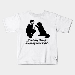 And He Lived Happily Ever After Kids T-Shirt